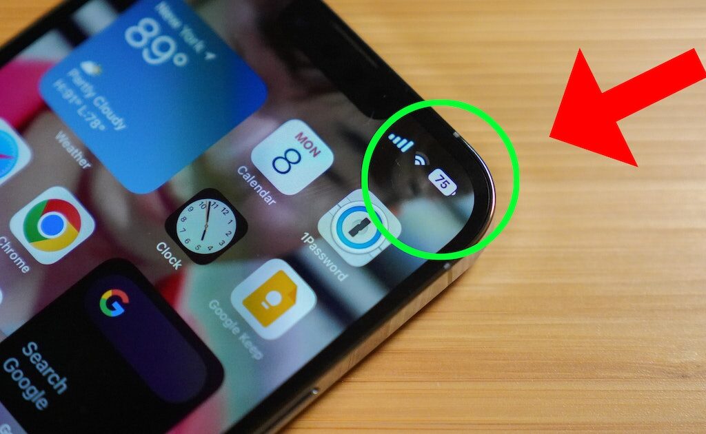 iOS 16 Battery Percentage Feature